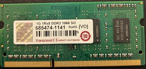Transcend 1gb ddr3 1066mhz - 1gb,