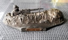 encrier régule militaire tireur FM 24-29 camp courtine ww1/ww2