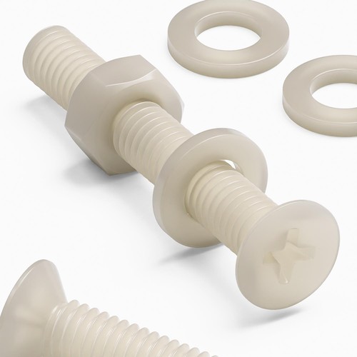 50x vis nylon tête fraisée
