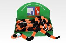 Peluche Serpent Corail Longueur 47 Cm Orange Noir 1017012