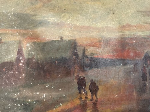 Très belle peinture huile - belle,
