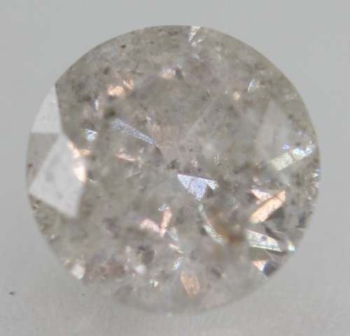 Diamant naturel taillé - diamant, rond