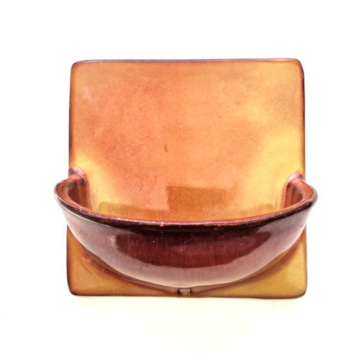Porte savon marron mural - savon,