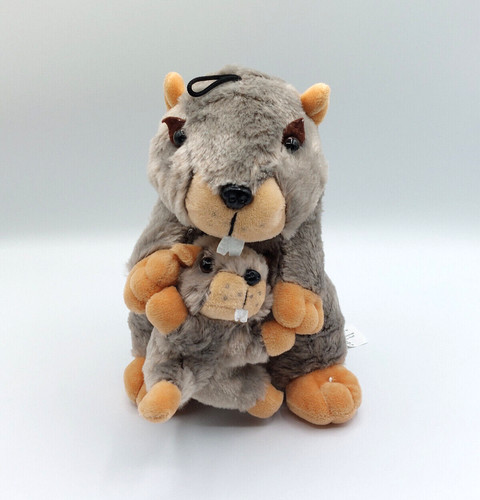 Peluche doudou marmotte son - peluche,
