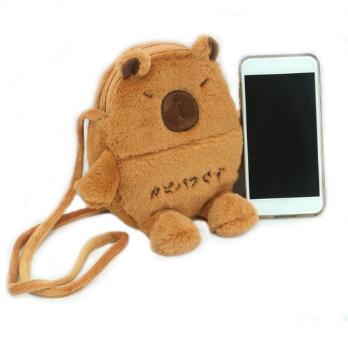 Capybara crossbody peluche sac