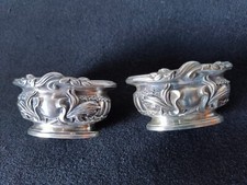 Paire de salerons en argent
