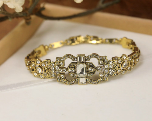 Bracelet doré dentelle - doré, art