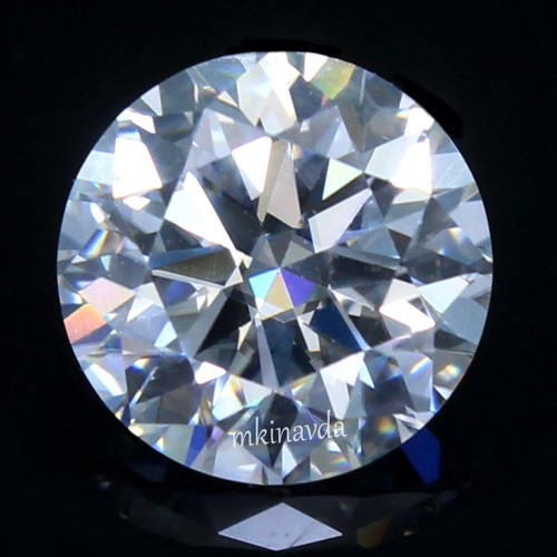 Diamant rond blanc lâche - ,