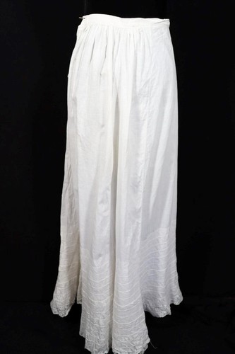 Jupon long édouardien blanc - Édouardien,
