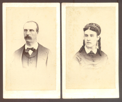 Cdv couple pose pour - couple,