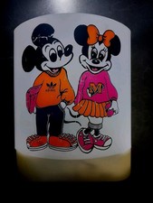 Ancienne applique lampe en plastique Disney Mickey Mouse URSS Mid-Century