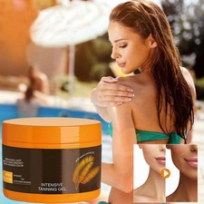 150ml Intensive Dark Tanning Gel Cream For Sunbeds Outdoor Sun Tanning D8G7