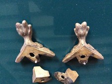 4 PIEDS ANCIENS, BRONZE, POUR PENDULE NAPOLEON III 