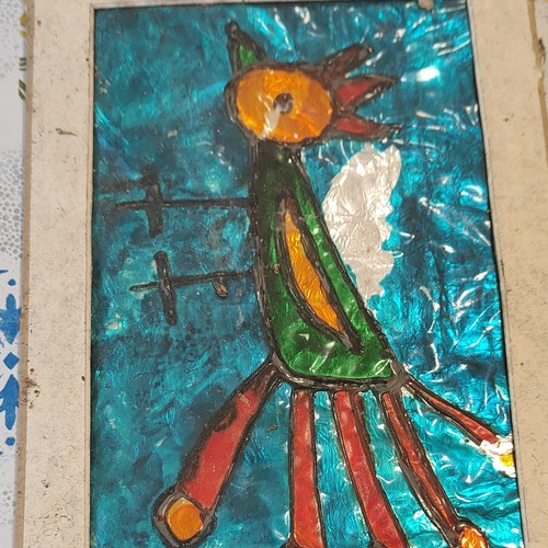 Tableau art naïf animaux