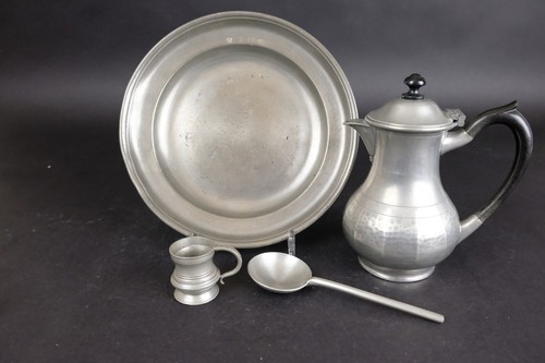 Ancienne assiette étain - ancienne,