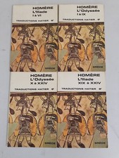 lot de 4 livres HOMERE l'odyssée traduction hatier