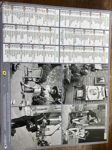 Calendrier poste 2026 - ,