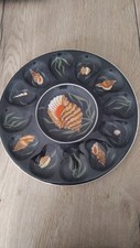 Plat huitre faience - ,