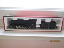 N° 1519/25 locomotive vapeur jouef 140 c tender 18 c dépôt  mante  comme neuve