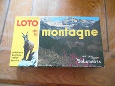 vintage jeu de société LOTO DE LA MONTAGNE complet volumétrix