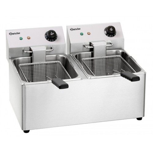 Friteuse inox double - 2, x