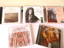 [ MUSIQUE D'ORGUE ] LOT DE  5 CD MUSIQUES  ANGLAISE / ALLEMANDE & D'ITALIE