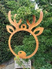 Pendentif de Noël en rouille noble orignal décoration extérieure Noël hiver c...