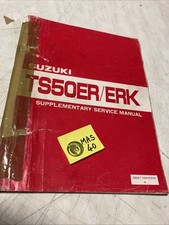 Suzuki TS50 ER ERK T 1982 supplément revue technique moto manuel atelier 50 TS