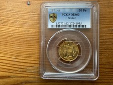 SPLENDIDE  20 FRANCS  OR 1871