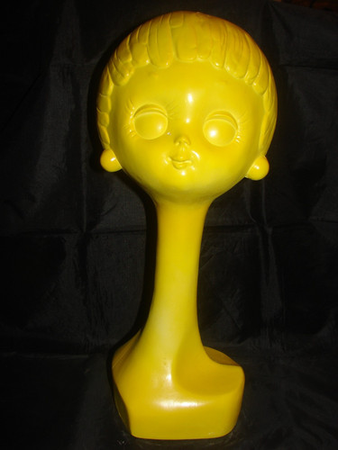 Twiggy plaster hat head - twiggy,