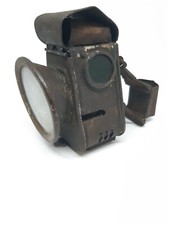 Ancienne lanterne lampe de vélo grand-bi bicycle moto Terrot Alcyon feu phare