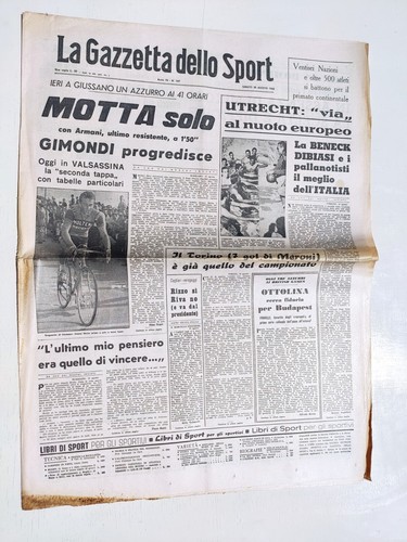 Gazzetta dello sport août - dello, 20