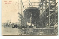 Pologne - Stettins - Vulcan - Schiff im Bau - Echafaudage autour d'un ba - 21401