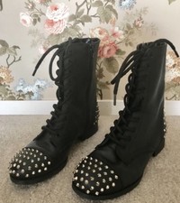 Express Studded Combat Boots