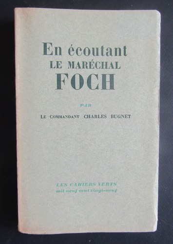 écoutant maréchal foch - maréchal,