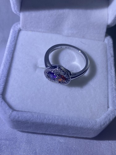 Bague double cœur - , argent