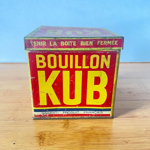 Boite métal bouillon kub - métal,