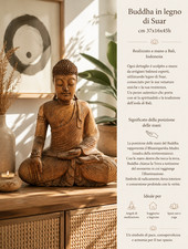Statue Bouddha En Bois De Suar