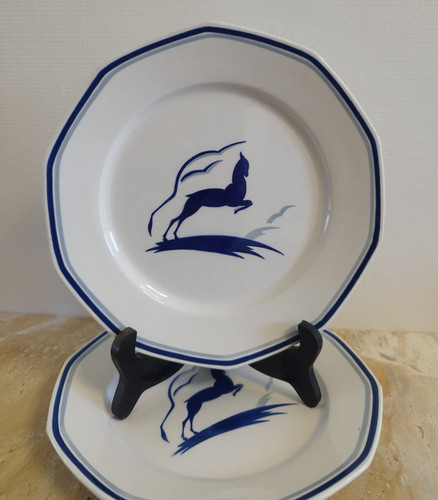 Lot assiettes anciennes art - assiettes,