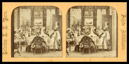 Famille table vintage - famille, table,