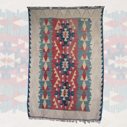 Kilim laine tissée plate - kilim,