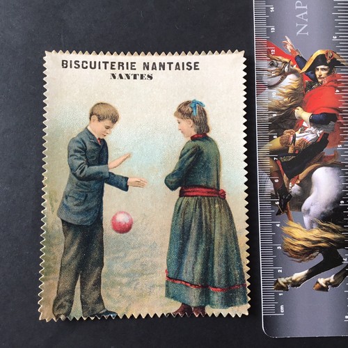 Chromo ancien biscuiterie - bn,