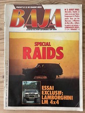 BAJA N°2 AOUT 1982 ESSAI