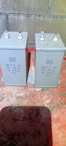 8uf 750v capacitor bath - 2x,