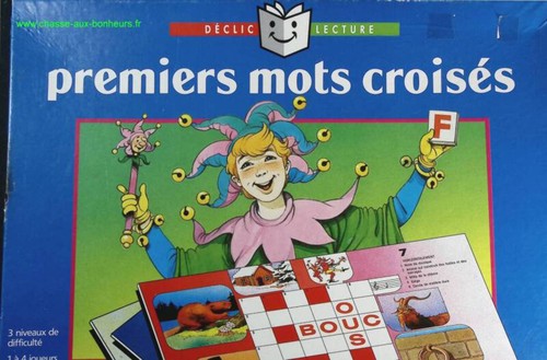 Premiers mots croisés jeu - mots,