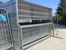 10 x clôture de construction semi-haute | 3,43 x 1,15 m | clôture mobile 35 m