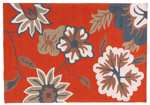 Tapis poils courts - poils, fleurs