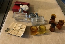 ancien Etui Avec Atomiseur Et  Petit Verre Et Flacons