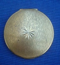 V69 Poudrier Ancien Vintage Stratton Métal Doré Angleterre