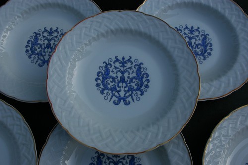Assiettes creuses porcelaine - 6,